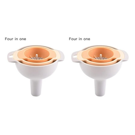 Pero pio 4 in 1 Plastic Funnels Set Removable Oil Strainer Filter Household Kitchen (Orange ) 2PCS
Pero pio 4 in 1 Plastic Funnels Set Removable Oil Strainer Filter Household Kitchen (Orange ) 2PCS