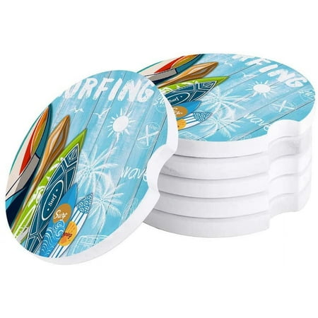 ZHANZZK Summer Style Surfboard Blue Wood Grain Set of 4 Car Coaster for Drinks Absorbent Ceramic Stone Coasters Cup Mat with Cork Base for Home Kitchen Room Coffee Table Bar Decor
ZHANZZK Summer Style Surfboard Blue Wood Grain Set of 4 Car Coaster for Drinks Absorbent Ceramic Stone Coasters Cup Mat with Cork Base for Home Kitchen Room Coffee Table Bar Decor