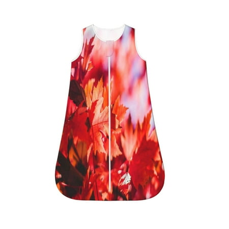 Fotbe Autumn Maple Leaves Pattern Sleep Sack - Baby Wearable Blanket with Zipper Extra Soft Cotton Sleeveless Sleeping Bag for Infants-X-Large
Fotbe Autumn Maple Leaves Pattern Sleep Sack - Baby Wearable Blanket with Zipper Extra Soft Cotton Sleeveless Sleeping Bag for Infants-X-Large