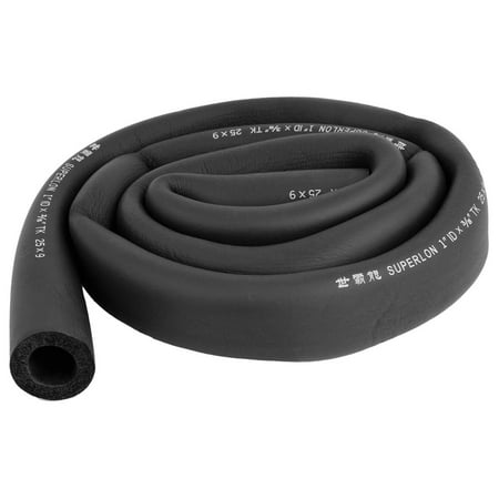 Black Foam 25mm x 9mm Air Conditioner Pipe Thermal Insulation Cover