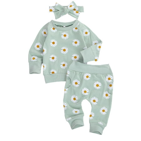 Fiomva Baby Girl Clothes Set Daisy Flower Print Long Sleeve Shirt Pants and Headband Outfits
Fiomva Baby Girl Clothes Set Daisy Flower Print Long Sleeve Shirt Pants and Headband Outfits