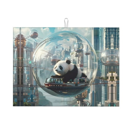 Dish Drying Mat Panda In Futuristic City Highly Absorbent Microfiber Drying Mat Kitchen Counter or Sink Drawer Liner 16x18 Kitchen Drying Mat Coffee Mat Kitchen Essentials
Dish Drying Mat Panda In Futuristic City Highly Absorbent Microfiber Drying Mat Kitchen Counter or Sink Drawer Liner 16x18 Kitchen Drying Mat Coffee Mat Kitchen Essentials