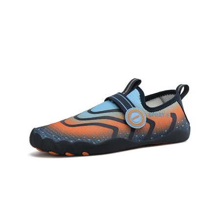 Woobling Womens Mens Beach Shoe Slip On Aqua Socks Yoga Water Shoes Surf Barefoot Anti-Slip Quick Dry Comfort Dark Blue Orange 9
Woobling Womens Mens Beach Shoe Slip On Aqua Socks Yoga Water Shoes Surf Barefoot Anti-Slip Quick Dry Comfort Dark Blue Orange 9