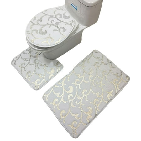 3pcs Carpet Children s Room Bedroom Carpet Computer Chair Cushion Living Room Decoration Home Bathroom Decoration White