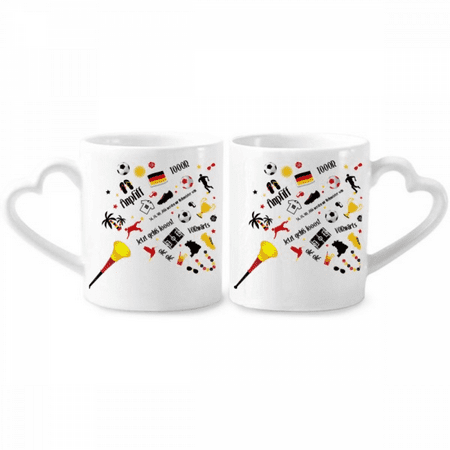 Germany Football Flag Culture Pattern Couple Porcelain Mug Set Cerac Lover Cup Heart Handle
Germany Football Flag Culture Pattern Couple Porcelain Mug Set Cerac Lover Cup Heart Handle
