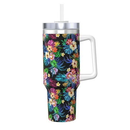 Salouo Colorful Flowers for 40oz Water Bottle with Handle & Flip Straw - Stainless Steel Vacuum Insulated Tumbler-Reusable Travel Coffee Mug- Gifts for Women & Men
Salouo Colorful Flowers for 40oz Water Bottle with Handle & Flip Straw - Stainless Steel Vacuum Insulated Tumbler-Reusable Travel Coffee Mug- Gifts for Women & Men