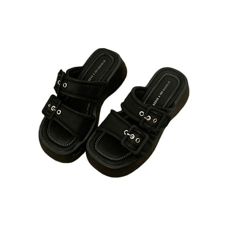 Ritualay Ladies Platform Sandal Beach Slides Slip On Wedge Sandals Thick Lightweight Casual Shoes Women Womens Summer Slide Slippers Black 8.5
Ritualay Ladies Platform Sandal Beach Slides Slip On Wedge Sandals Thick Lightweight Casual Shoes Women Womens Summer Slide Slippers Black 8.5