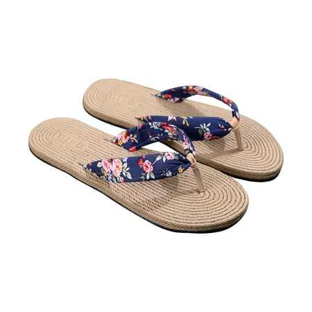 Women Shoes Summer Floral Flip Flops Beach Sandals Thongs Slippers Sandals Imitation Hemp Rope Travel Flip-flops Flat-bottom
Women Shoes Summer Floral Flip Flops Beach Sandals Thongs Slippers Sandals Imitation Hemp Rope Travel Flip-flops Flat-bottom