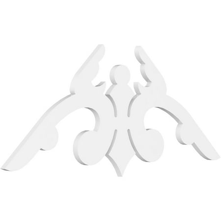 Pitch Milton Architectural Grade PVC Gable Pediment, 48"W x 22"H x 1"P (11/12)