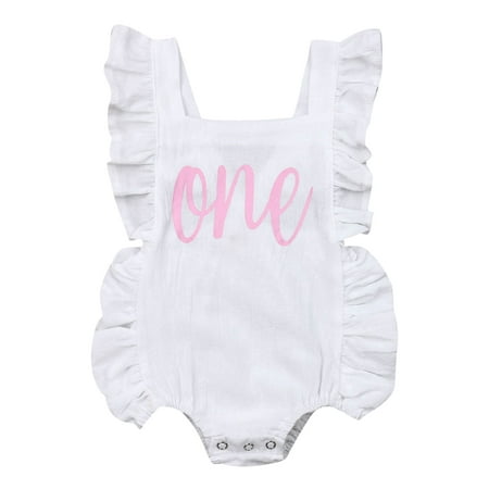 Nokpsedcb Newborn Baby Girls One Print Birthday Romper Clothes Outfit Summer Jumpsuit White 12-18 Months
Nokpsedcb Newborn Baby Girls One Print Birthday Romper Clothes Outfit Summer Jumpsuit White 12-18 Months