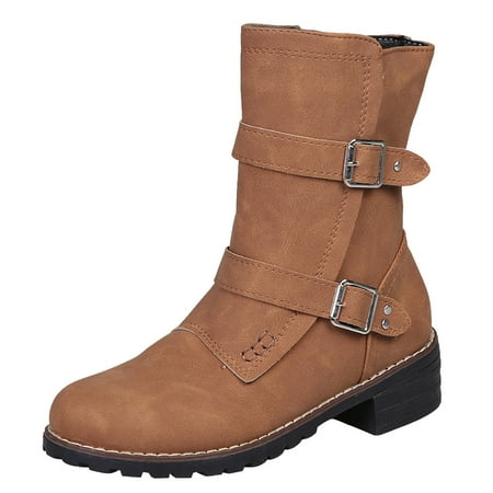 Middle Booties Strap Heels Color Round Solid Women Shoes Toe Retro Buckle Women s Boots
Middle Booties Strap Heels Color Round Solid Women Shoes Toe Retro Buckle Women s Boots