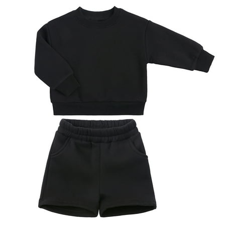 FRSASU Kids Shorts Set Clearance Winter Children s Boys Girls Long Sleeve Sweater Tops and Pockets Shorts Two-piece Casual Sports Set Black 3-4 Years
FRSASU Kids Shorts Set Clearance Winter Children s Boys Girls Long Sleeve Sweater Tops and Pockets Shorts Two-piece Casual Sports Set Black 3-4 Years