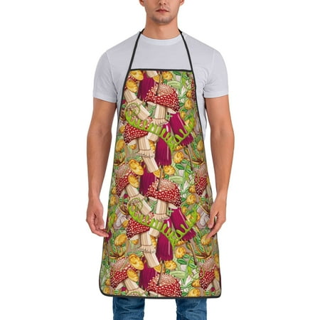 Tideii Colored Large Mushrooms and Leaves for Tie-up Apron Unisex Waterproof and Stain-Resistant Bib Apron for Kitchen Garden Painting
Tideii Colored Large Mushrooms and Leaves for Tie-up Apron Unisex Waterproof and Stain-Resistant Bib Apron for Kitchen Garden Painting
