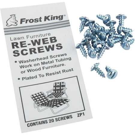 3PC Thermwell Products Co. Frost King 20-Pack Outdoor Chair Webbing Screws