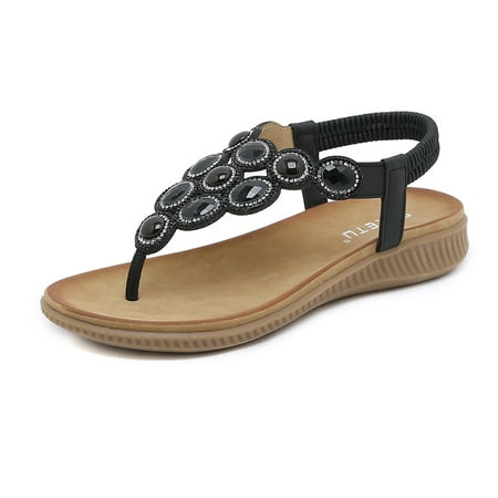 Women s Summer Sandals Beach Bohemian Beaded Ankle Walking Strap Casual Flip Flops Ladies Sexy Flats Comfortable Shoes
Women s Summer Sandals Beach Bohemian Beaded Ankle Walking Strap Casual Flip Flops Ladies Sexy Flats Comfortable Shoes