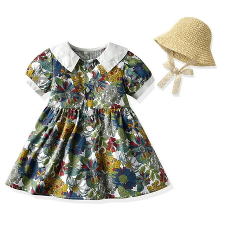 Cathalem Com Dress Kids Toddler Baby Girls Spring Summer Floral Cotton Short Sleeve Princess Dress Clothes Baby Girls Birthday Dress Green 3-4 Years
Cathalem Com Dress Kids Toddler Baby Girls Spring Summer Floral Cotton Short Sleeve Princess Dress Clothes Baby Girls Birthday Dress Green 3-4 Years