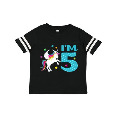 Inktastic I m Five - Fifth Birthday Unicorn Gift Toddler Boy or Toddler Girl T-Shirt