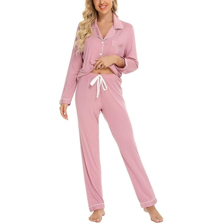 I FAMURAY Pajamas Set Long Sleeve Sleepwear for Womens Button Down Nightwear Soft Pj Lounge Sets S-XXL
I FAMURAY Pajamas Set Long Sleeve Sleepwear for Womens Button Down Nightwear Soft Pj Lounge Sets S-XXL