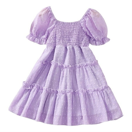 Toddler BabyGirls Dresses Purple Bubble Sleeve Short Sleeve Ruffle Princess Dress Summer Lovely Clothes Baby Sundress Streetwear
Toddler BabyGirls Dresses Purple Bubble Sleeve Short Sleeve Ruffle Princess Dress Summer Lovely Clothes Baby Sundress Streetwear