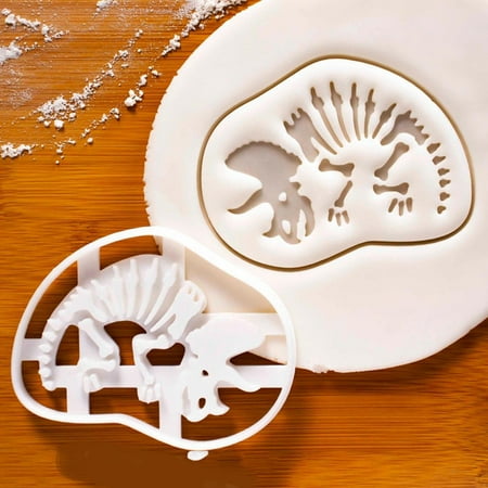 Molds 2PC Dinosaur Cookie Mold Abrasive White Baking Tool Dinosaur Cookie Mold Resin Molds Silicone