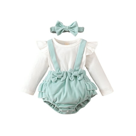 elfinBE Infant Baby Girl Ruffle Printed Long Sleeve Romper And Hairband 2PCs Outfits Set 0-18M
elfinBE Infant Baby Girl Ruffle Printed Long Sleeve Romper And Hairband 2PCs Outfits Set 0-18M