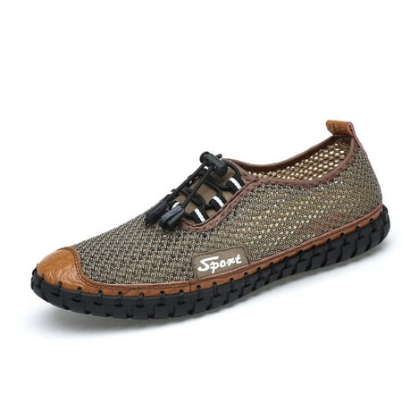 Toyella Mesh Summer Breathable Loafers Male Summer Middle-aged Men s Shoes Sandals Mesh Men s Mesh Hollow Out Shoes Brown 45
Toyella Mesh Summer Breathable Loafers Male Summer Middle-aged Men s Shoes Sandals Mesh Men s Mesh Hollow Out Shoes Brown 45
