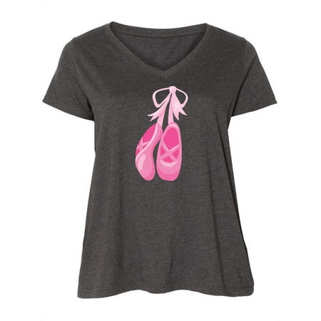 Inktastic Ballet Shoes Ballet Slippers Ballet Dance - Pink Women s Plus Size V-Neck
Inktastic Ballet Shoes Ballet Slippers Ballet Dance - Pink Women s Plus Size V-Neck