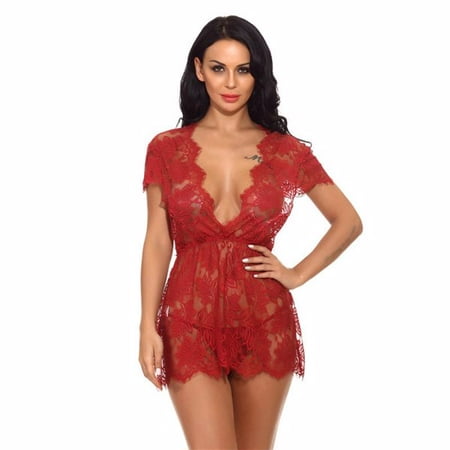 Clearance! Women Sexy Sleepwear Ladies Lace Nightgown Female Nighty Sleeping Dress Vintage V-neck Sleepwear Night Gown For Women Nuisette XXL Sexy Underwear
Clearance! Women Sexy Sleepwear Ladies Lace Nightgown Female Nighty Sleeping Dress Vintage V-neck Sleepwear Night Gown For Women Nuisette XXL Sexy Underwear