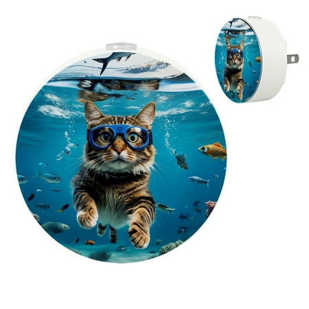 Plug in Led Night Light with Auto Dusk to Dawn Sensor White Nightlights for Hallway Bedroom Kids Room Kitchen Stairway 2 Pack Diving Animal Cat Ocean Fish Funny
Plug in Led Night Light with Auto Dusk to Dawn Sensor White Nightlights for Hallway Bedroom Kids Room Kitchen Stairway 2 Pack Diving Animal Cat Ocean Fish Funny