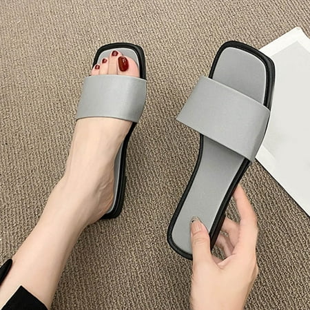 NEGJ Fashion Summer Women Slippers Flat Lightweight Solid Color Open Toe Casual Comfortable Beach
NEGJ Fashion Summer Women Slippers Flat Lightweight Solid Color Open Toe Casual Comfortable Beach