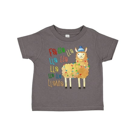 Inktastic Cute Christmas Fa Lla Llama Gift Toddler Boy or Toddler Girl T-Shirt