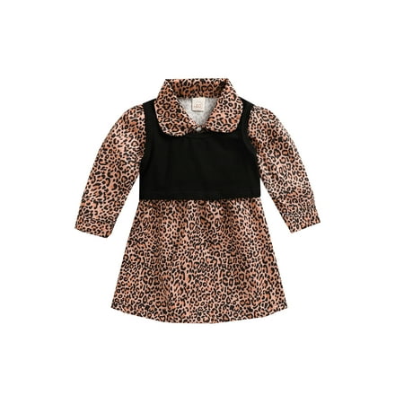 TheFound 2Pcs Toddler Baby Girls Leopard Puff Long Sleeve Single-Breasted Pullover Dress with Tunic Vest Outfits
TheFound 2Pcs Toddler Baby Girls Leopard Puff Long Sleeve Single-Breasted Pullover Dress with Tunic Vest Outfits