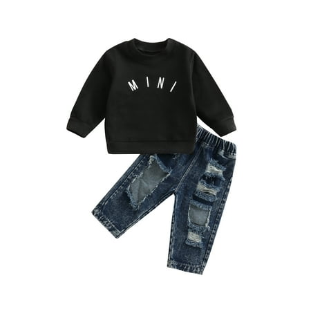 Colofity 0-4Y Autumn Causal Kids Boys Clothes Sets 2pcs Letter Print Long Sleeve Pullover Sweatshirt+Denim Pants
Colofity 0-4Y Autumn Causal Kids Boys Clothes Sets 2pcs Letter Print Long Sleeve Pullover Sweatshirt+Denim Pants