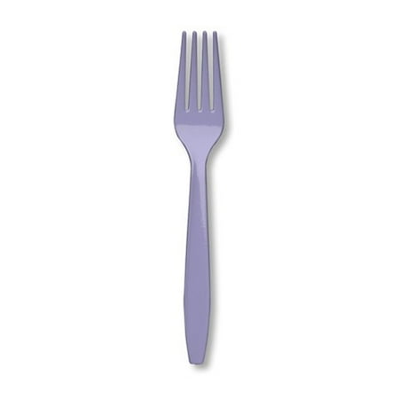 Premium Plastic Forks Luscious Lavender Pack of 24