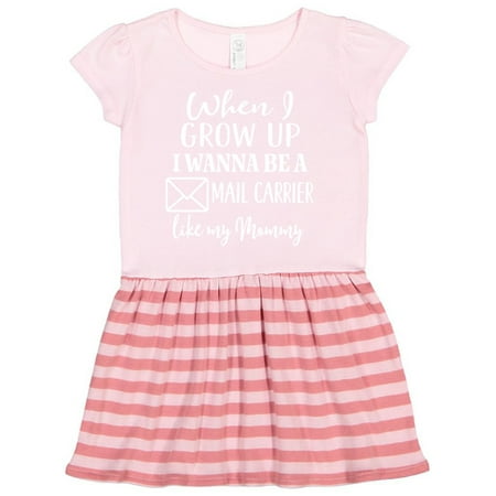 Inktastic Future Mail Carrier Like Mommy Gift Toddler Girl Dress