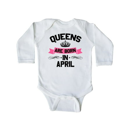 Inktastic Queens Are Born in April Gift Baby Boy or Baby Girl Long Sleeve Bodysuit
Inktastic Queens Are Born in April Gift Baby Boy or Baby Girl Long Sleeve Bodysuit