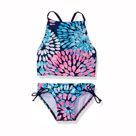 Outfits Swimsuit Daisy Tankini Halter Sport Girls Beach 2-Piece Girls Swimwear