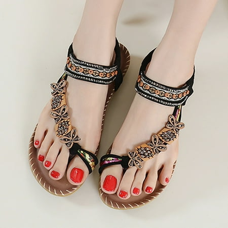 STEADY Women s Flat Bottom Flip Flop Bohemian Beaded Dress Shoes Open Toe Slippers Black / 39
STEADY Women s Flat Bottom Flip Flop Bohemian Beaded Dress Shoes Open Toe Slippers Black / 39