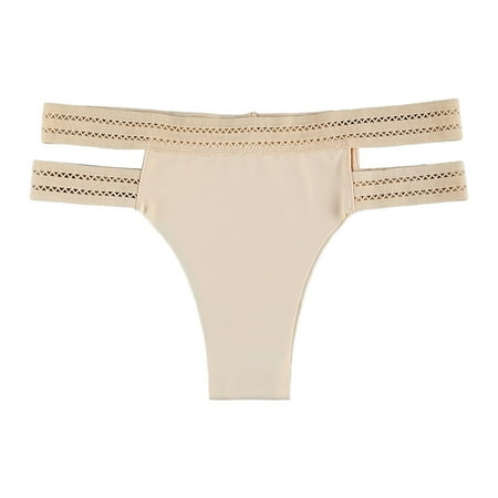 ASEIDFNSA Women s Thong Cotton Lingerie Briefs Fitness Sports Seamless Underwear Hollow Out Pantys Lingerie Comfort Calzoncillos In Stock Beige L
ASEIDFNSA Women s Thong Cotton Lingerie Briefs Fitness Sports Seamless Underwear Hollow Out Pantys Lingerie Comfort Calzoncillos In Stock Beige L