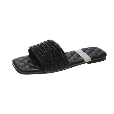 Karcher Women s Flat Sandals Slip-on Style Peep Toe Casual Shoes with Rubber Sole Summer Beach Supply
Karcher Women s Flat Sandals Slip-on Style Peep Toe Casual Shoes with Rubber Sole Summer Beach Supply