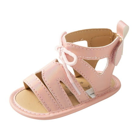 Relanfenk Baby Girl Shoes Girls Lacing Sandals Soft Non-Slip Rubber Sole Flat Walking Shoes
Relanfenk Baby Girl Shoes Girls Lacing Sandals Soft Non-Slip Rubber Sole Flat Walking Shoes