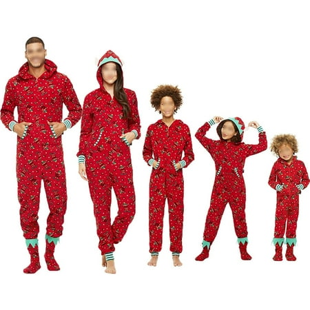 Kiapeise Kiapeise Matching Family Pajamas Set Christmas Long Sleeve Jumpsuit with Hood Cute Sleepwear for Kids Men Women
Kiapeise Kiapeise Matching Family Pajamas Set Christmas Long Sleeve Jumpsuit with Hood Cute Sleepwear for Kids Men Women