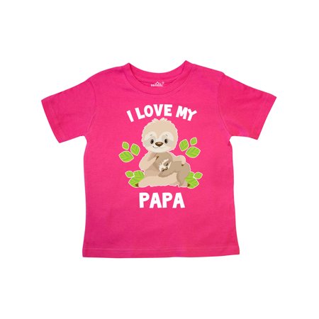 Inktastic Cute Sloth I Love My Papa with Green Leaves Gift Toddler Boy or Toddler Girl T-Shirt
Inktastic Cute Sloth I Love My Papa with Green Leaves Gift Toddler Boy or Toddler Girl T-Shirt
