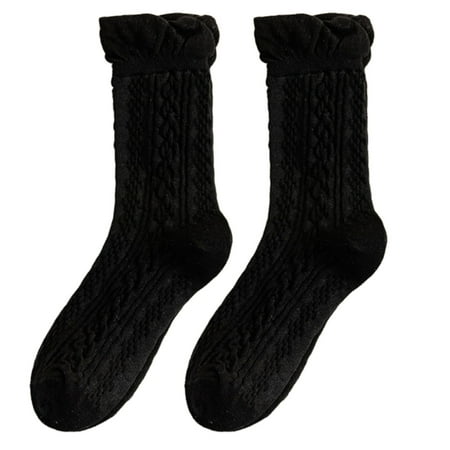 Women Girls Cotton Crew Socks College Style Twist Knit Wavy Striped Patterned Ruffle Trim Black White Mid Tube Hosiery
Women Girls Cotton Crew Socks College Style Twist Knit Wavy Striped Patterned Ruffle Trim Black White Mid Tube Hosiery