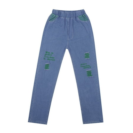 Jeans School Pants for Boys Girls Bootcut Jeans Kids Jeans Pants for Boys Green Size:150
Jeans School Pants for Boys Girls Bootcut Jeans Kids Jeans Pants for Boys Green Size:150
