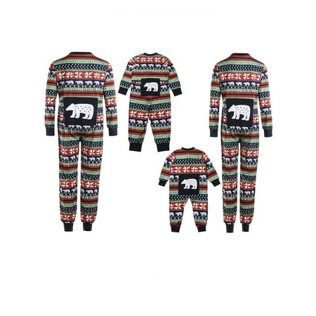 Christmas Family Matching Pajamas Bear Snowflake Romper Long Sleeve One Piece Jumpsuit Pjs for Adult Kids Baby
Christmas Family Matching Pajamas Bear Snowflake Romper Long Sleeve One Piece Jumpsuit Pjs for Adult Kids Baby