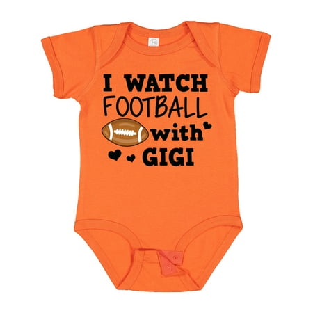 Inktastic I Watch Football with My Gigi Gift Baby Boy Bodysuit
