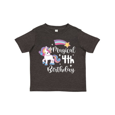 Inktastic Magical 4th Birthday Rainbow Unicorn with Star Gift Toddler Boy or Toddler Girl T-Shirt
Inktastic Magical 4th Birthday Rainbow Unicorn with Star Gift Toddler Boy or Toddler Girl T-Shirt