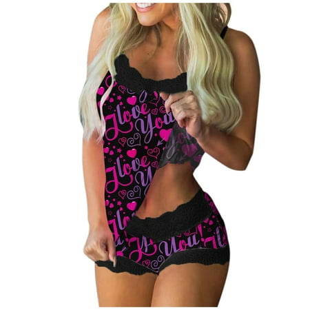 MIARHB Crotchless Women Print Pajamas Sleeveless Lace Cami Shorts Lingerie Sleepwear Set Babydoll Teddy
MIARHB Crotchless Women Print Pajamas Sleeveless Lace Cami Shorts Lingerie Sleepwear Set Babydoll Teddy