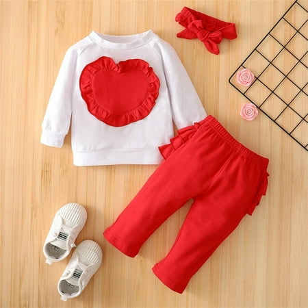 FZM Christmas Baby Girls Boys Cotton Print Autumn Ruffle Heart Long Sleeve Pants Headbands Set Clothes
FZM Christmas Baby Girls Boys Cotton Print Autumn Ruffle Heart Long Sleeve Pants Headbands Set Clothes